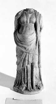 Graeco Roman headless statuette of goddess