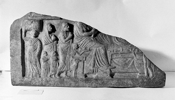 Athenian tomb relief, circa 350/325 B.C.