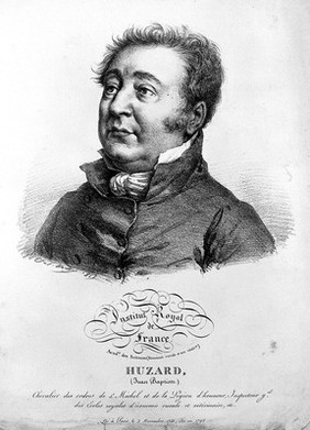 Jean Baptiste Huzard. Lithograph by J. Boilly, 1837.