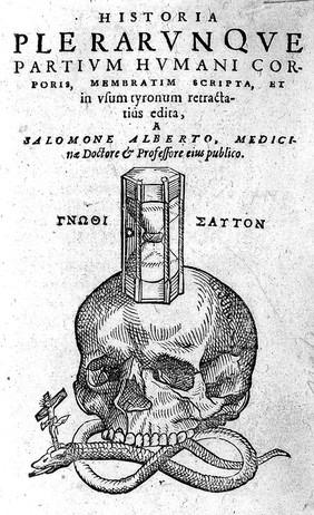 Historia plerarunque [sic] partium humani corporis, membratim scripta, et in usum tyronum retractius edita ... / [Salomon Alberti].