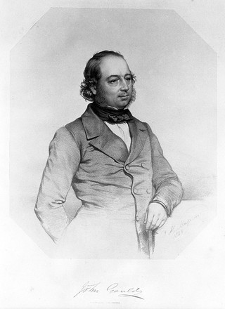 John Gould. Lithograph by T. H. Maguire, 1849.