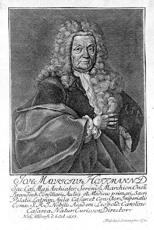 Portrait of J. M. Hoffmann by J. Delsenbach