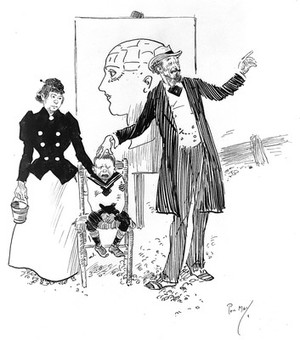 view A phrenology scene.