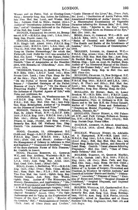 The London and provincial medical directory.