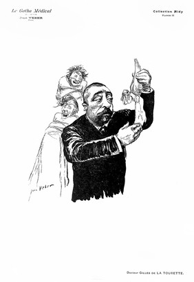 Caricature of G. Gilles de la Tourette