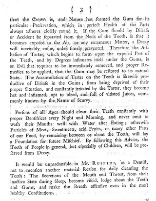 Mr. Ruspini, earnestly recommends the following short observations to the perusal of the nobility, gentry, and others / [Bartholomew Ruspini].