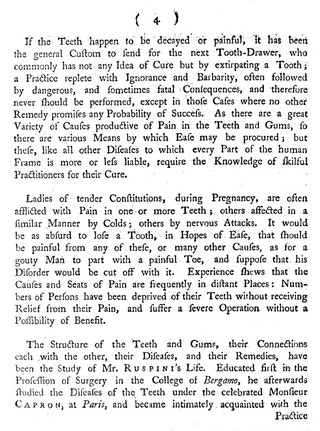 Mr. Ruspini, earnestly recommends the following short observations to the perusal of the nobility, gentry, and others / [Bartholomew Ruspini].