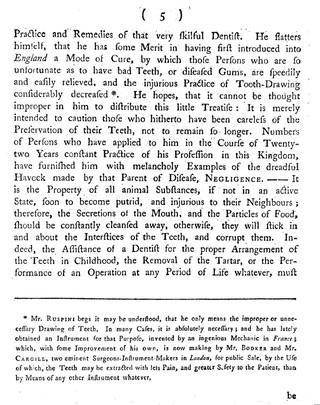 Mr. Ruspini, earnestly recommends the following short observations to the perusal of the nobility, gentry, and others / [Bartholomew Ruspini].