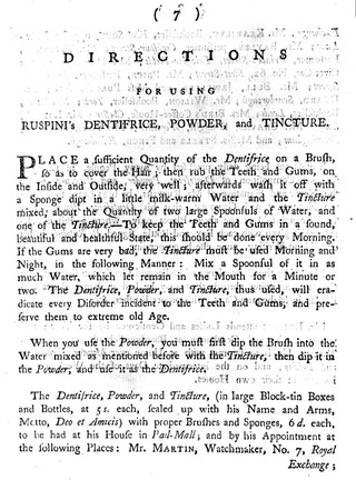 Mr. Ruspini, earnestly recommends the following short observations to the perusal of the nobility, gentry, and others / [Bartholomew Ruspini].