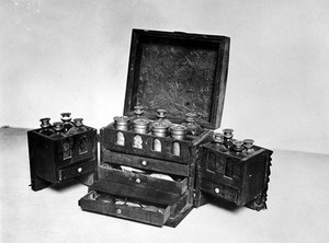 view Photograph: Medicine Chest containing bottles