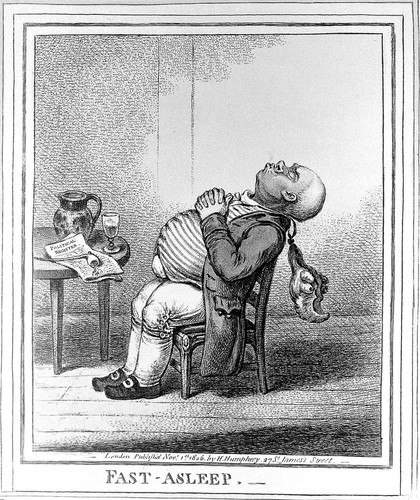 James Gillray, 'Fast-asleep', forms a pair with 'Wide-awake', q.v.