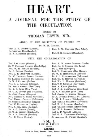 Heart : a journal for the study of the circulation.