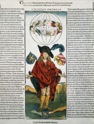 Broadsheet: text and wood cut of a syphilitic.