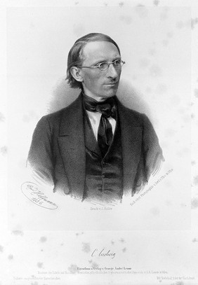 Carl Friedrich Wilhelm Ludwig. Lithograph by R. Hoffmann, 1856, after F. Küss.