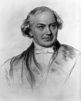 William Whewell. Stipple engraving.