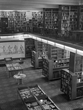 Photograph of the Wellcome institute library, 1982