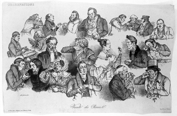 'Variete des priseurs' by Neuhaus after Grandville