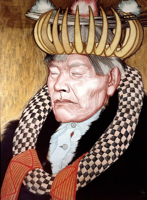 Captain Jack or Grizzly Bear Paw, medicine man of Kisbyyoks, British Columbia.