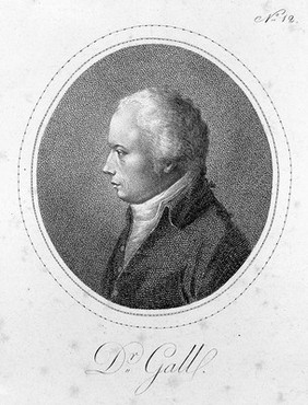 Franz Joseph Gall. Stipple engraving, 1805.