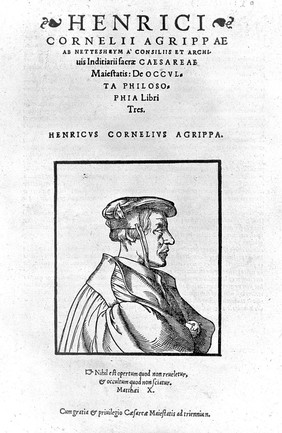 Henrici Cornelii Agrippae ab Nettesheym ... De occulta philosophia libri tres .... / [Heinrich Cornelius Agrippa von Nettesheim].