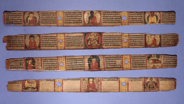 Folios from Sanskrit manuscript on Buddhism