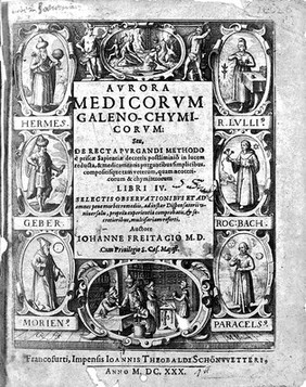 Aurora medicorum Galeno-chymicorum: seu, de recta purgandi methodo e priscae sapientiae decretis postliminio in lucem reducta, & medicamentis purgantibus simplicibus, compositisque tam veterum, quam neotericorum & chymiatrorum libri IV selectis observationibus et ... remediis ... referti / [Johann Freitag].