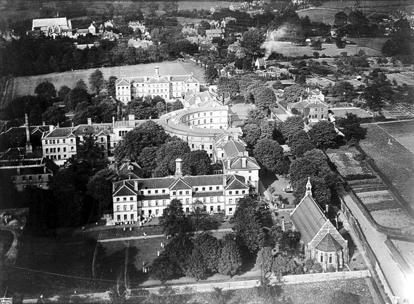 Aerial view of Horon Road Hospital, Gloucester.