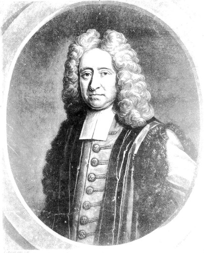 Edmund Halley. Mezzotint by J. Faber, 1722, after T. Murray, 1712.