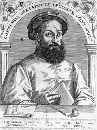 Portrait of G. Gratarolus by T. de Bry
