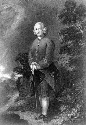 Ralph Schomberg. Stipple engraving by W. T. Fry after T. Gainsborough.