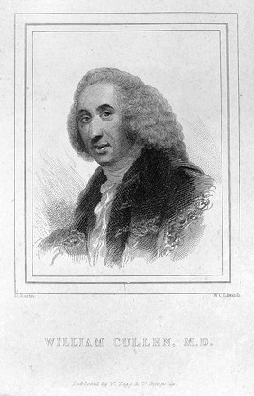 William Cullen. Line engraving by W. C. Edwards after D. Martin.