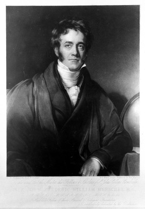 Sir John Frederick William Herschel. Mezzotint by W. Ward, 1835, after H. W. Pickersgill.