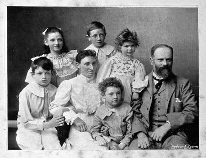 Augustus Desire Waller and family; Christmas