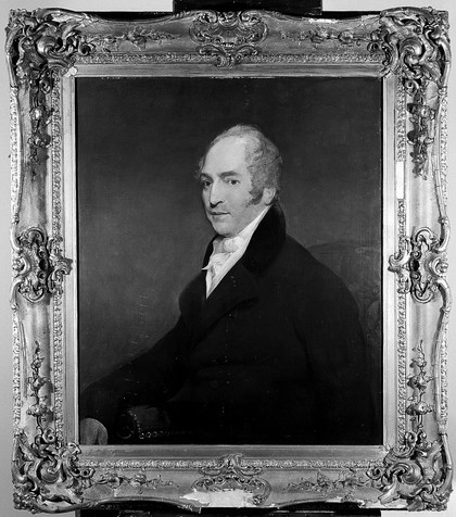 Portrait of a man identified as John Hodgkin I.
