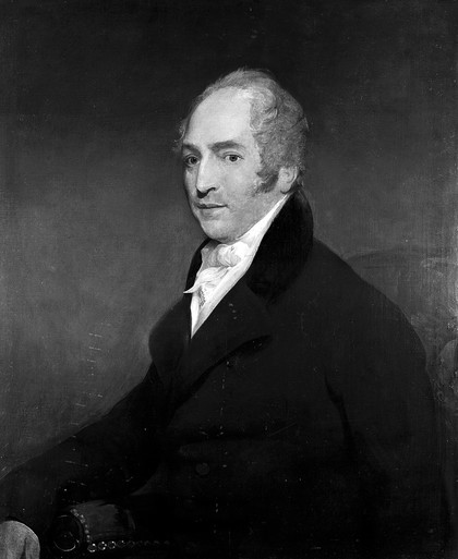 Portrait of a man identified as John Hodgkin I.