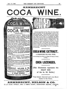 Nelson & Co. Armbrecht, ad for coca wine