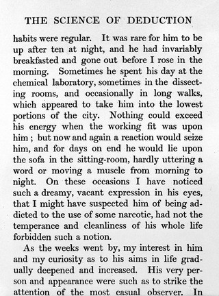 'The effects of a narcotic'