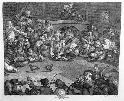 The works of William Hogarth, from the original plates restored by James Heath ... with the addition of many subjects not before collected: to which are prefixed, a biographical essay on the genius and productions of Hogarth, and explanations of the subjects of the plates / by John Nichols.