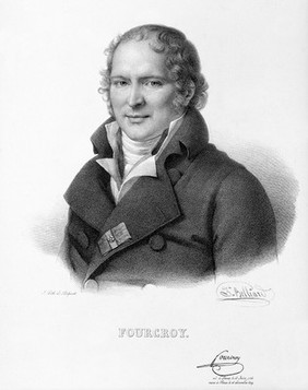 Comte Antoine François de Fourcroy. Lithograph by Z. Belliard, ca. 1830, after A. C. G. Lemonnier, 1810.