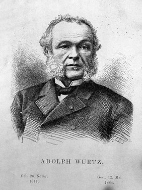 Charles Adolphe Wurtz. Etching by J. Eger or Egez.