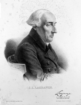 Joseph Louis Lagrange. Lithograph by Z. Belliard, 1830.