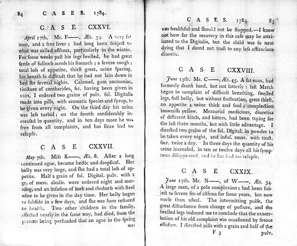 An account of the foxglove / by William Withering.