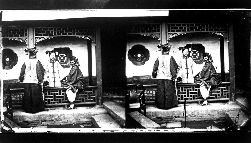 Three Chinese Ladies, Peking, Penchili province, China.