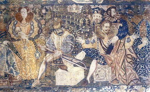 Man having his foot amputated, from 16th c. tapestry