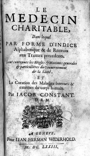 view 'Le medecin charitable', by Jacques Constant