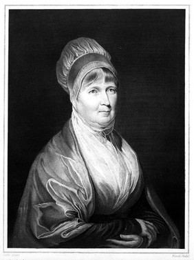 Portrait of Elizabeth Fry, half length,