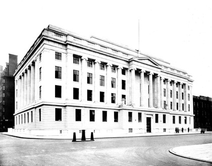 North-east view of Wellcome Building after completion, 1932