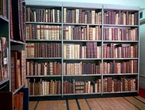 view Early Printed Books in strong room