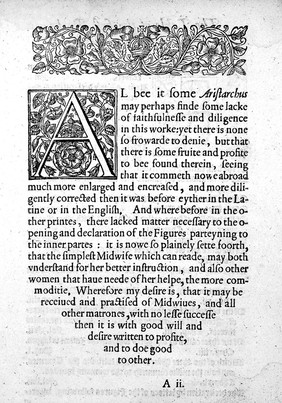 The birth of mankynde, otherwyse named the womans booke / Newly set foorth, corrected, and augmented. Whose contentes ye may reade in the table of the booke, and most plainely in the prologue. By Thomas Raynalde physition.