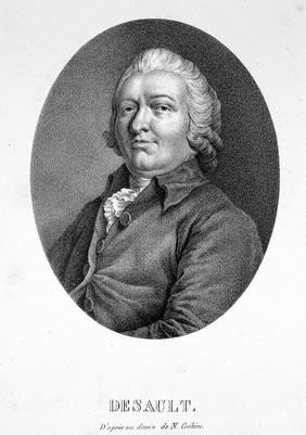 Pierre-Joseph Desault. Lithograph by Demanne after J. Bordes after C. N. Cochin, 1788.